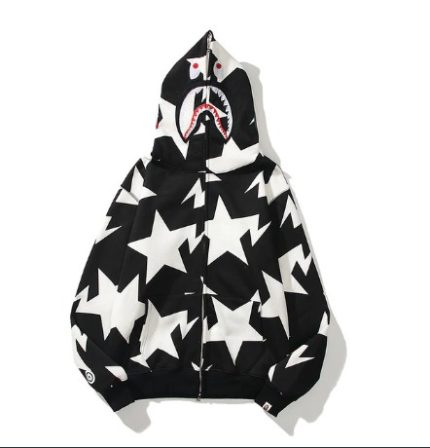 Black Bape Shark Hoodie