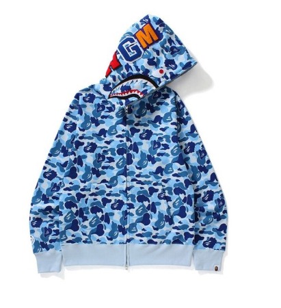 Blue Bape Camo Hoodie