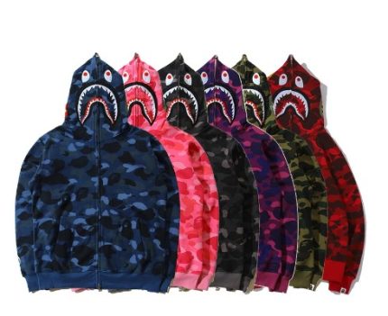 New Bape Shark Hoodies Men Women