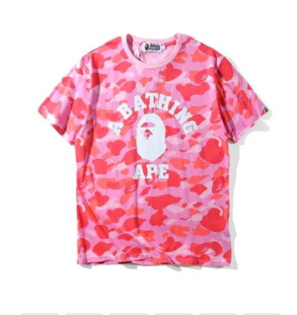 Pink Bape Shark T-shirt